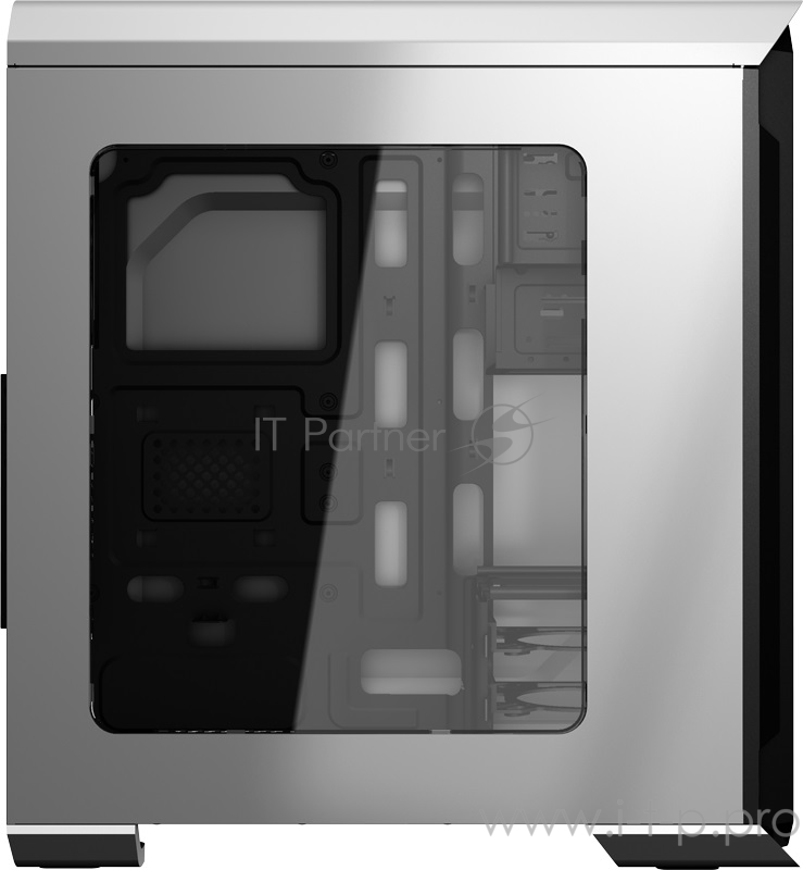 Корпус Aerocool Aero-500 без БП, Window White Edition, ATX, боковое окно, белый