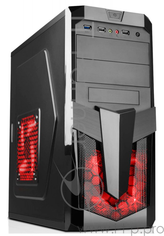 Корпус Accord P-25B черный без БП ATX 2xUSB2.0 audio