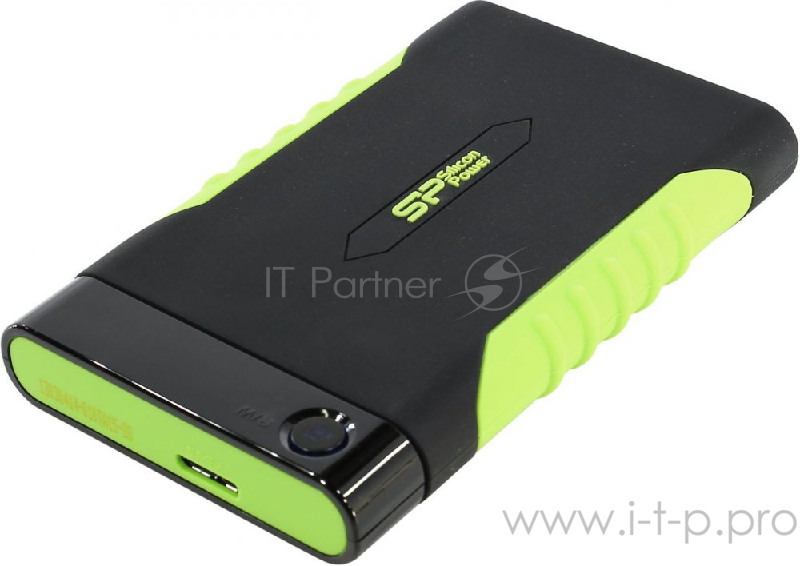Жесткий диск Silicon Power USB 3.0 2Tb SP020TBPHDA15S3K A15 Armor 2.5 черный/зеленый
