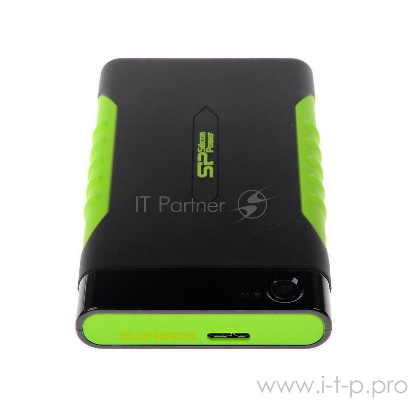 Жесткий диск Silicon Power USB 3.0 2Tb SP020TBPHDA15S3K A15 Armor 2.5 черный/зеленый
