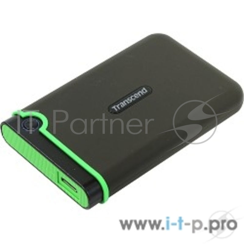 Внешний жесткий диск 1TB Transcend StoreJet 25MС, 2.5, USB 3.0, резиновый противоударный, Черный,Ty