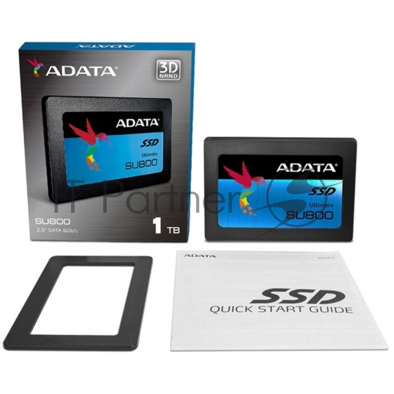 Жесткий диск SSD 2.5 1TB ADATA Ultimate SU800 Client SSD ASU800SS-1TT-C SATA 6Gb/s, 560/520, IOPS 8