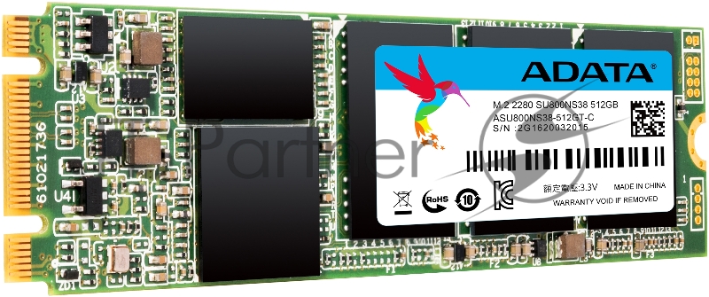 Твердотельный накопитель 512Gb SSD A-DATA Ultimate SU800 (ASU800NS38-512GT-C)