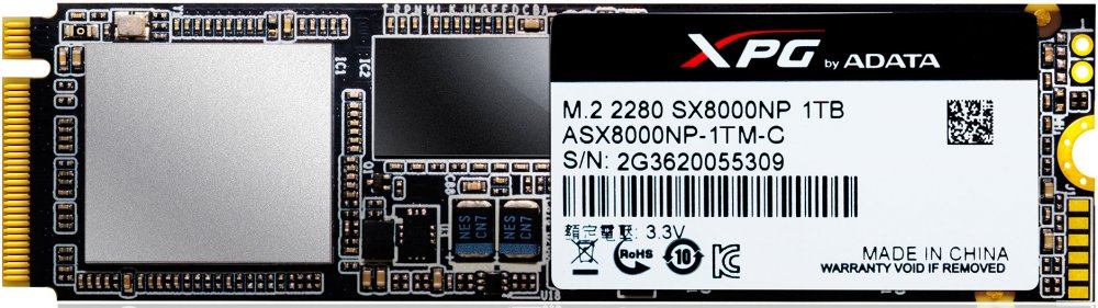 Твердотельный накопитель 1Tb SSD A-DATA XPG SX8000 (ASX8000NP-1TM-C)