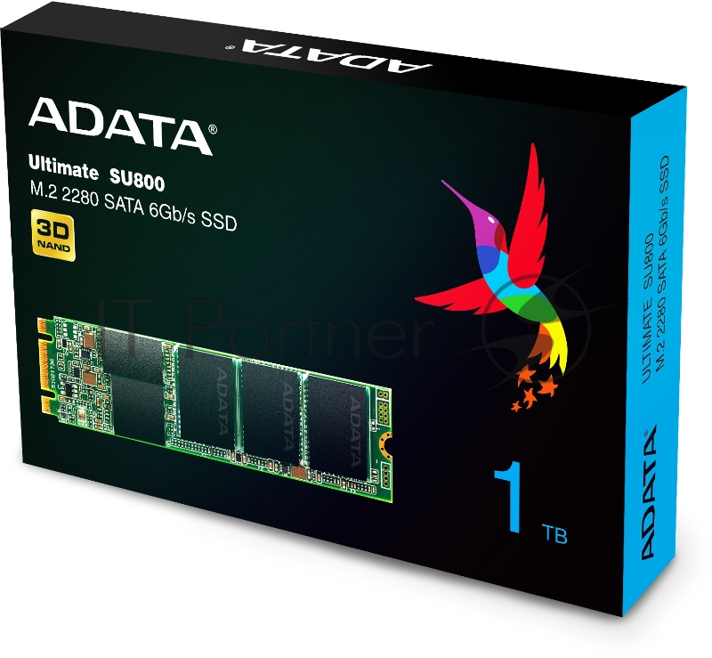 Твердотельный накопитель 1Tb SSD A-DATA Ultimate SU800 (ASU800NS38-1TT-C)