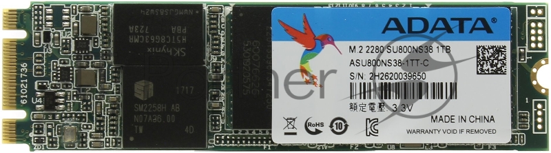 Твердотельный накопитель 1Tb SSD A-DATA Ultimate SU800 (ASU800NS38-1TT-C)