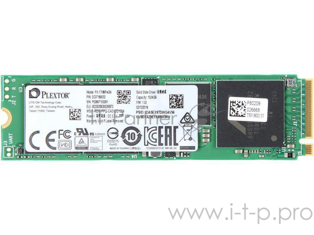 Накопитель SSD Plextor PCI-E x4 1Tb PX-1TM9PeGN M9Pe M.2 2280