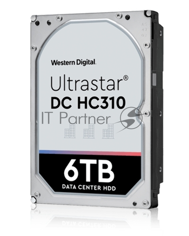 Жесткий диск WD Original SATA-III 6Tb 0B36039 HUS726T6TALE6L4 Ultrastar DC HC310 (7200rpm) 256Mb 3.5