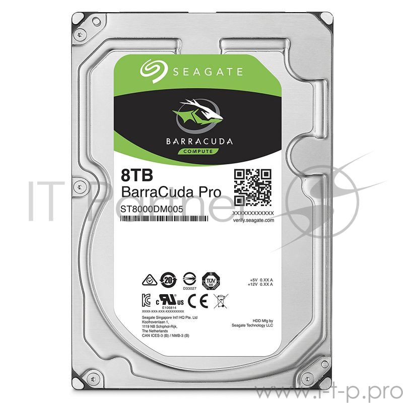 Жесткий диск Seagate Original SATA-III 8Tb ST8000DM0004 Barracuda Pro (7200rpm) 256Mb 3.5