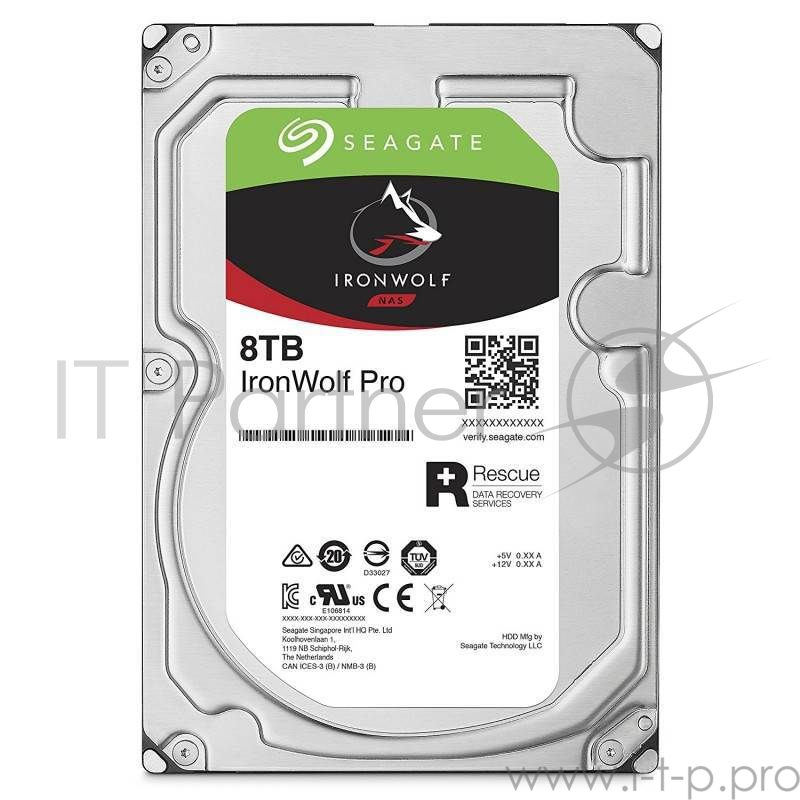 Жесткий диск Seagate Original SATA-III 8Tb ST8000NE0004 Ironwolf Pro (7200rpm) 256Mb 3.5