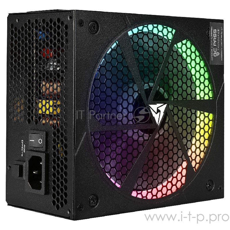 Блок питания ThunderX3 PLEXUS 700 (700 Вт, подсветка RGB, чёрный, 20+4 pin 1, 4+4pin 1, 4 х PATA, 6 х SATA, 4 х PCIe, 140 х 140 мм)