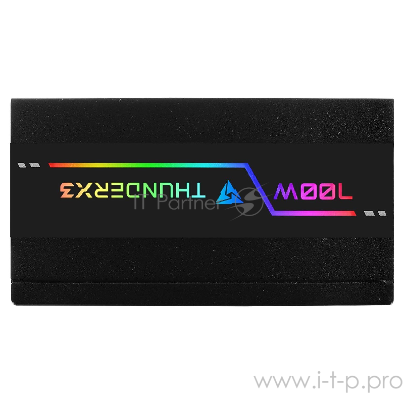 Блок питания ThunderX3 PLEXUS 700 (700 Вт, подсветка RGB, чёрный, 20+4 pin 1, 4+4pin 1, 4 х PATA, 6 х SATA, 4 х PCIe, 140 х 140 мм)