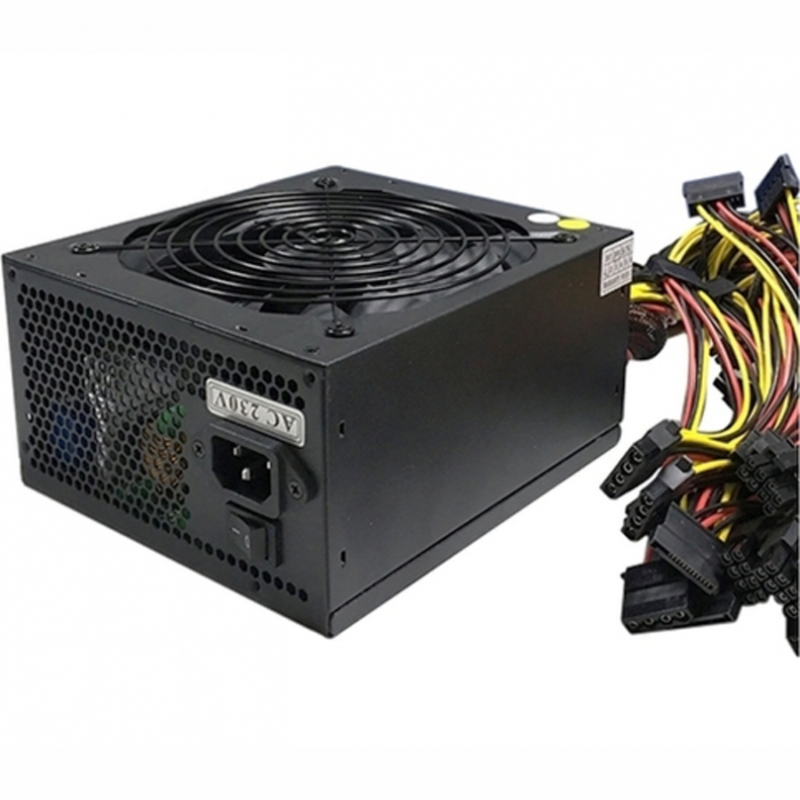 Блок питания R-Senda SD-1600W, 1600W Mining PSU, 8pin(4+4pin)*1pc, 24pin*1pc, 6+2pin *12pcs, sata*8pcs, mole