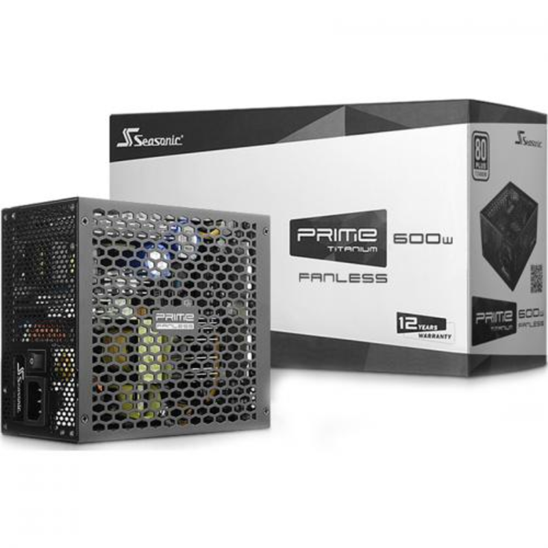 Блок питания SEASONIC Prime 600 Fanless Titanium SSR-600TL 600W ,RTL{4}