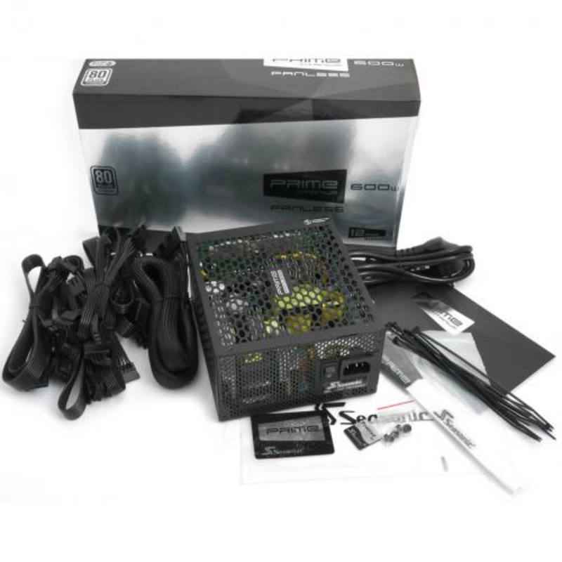 Блок питания SEASONIC Prime 600 Fanless Titanium SSR-600TL 600W ,RTL{4}