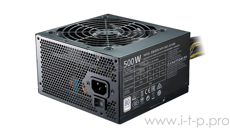 Блок питания MasterWatt 550 (MPX-5501-AMAAB-EU), ATX, 120mm, 6xSATA, 2xPCI-E(6+2), APFC, 80+ Bronze