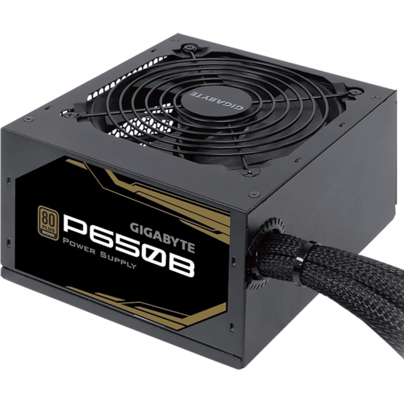 Блок питания Gigabyte ATX 650W GP-P650B 80+ bronze (24+4+4pin) APFC 120mm fan 6xSATA RTL