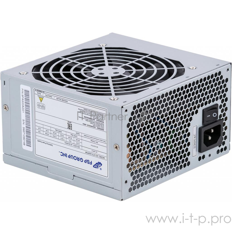 Блок питания FSP ATX 500W 500PNR (24+4+4pin) APFC 120mm fan 3xSATA
