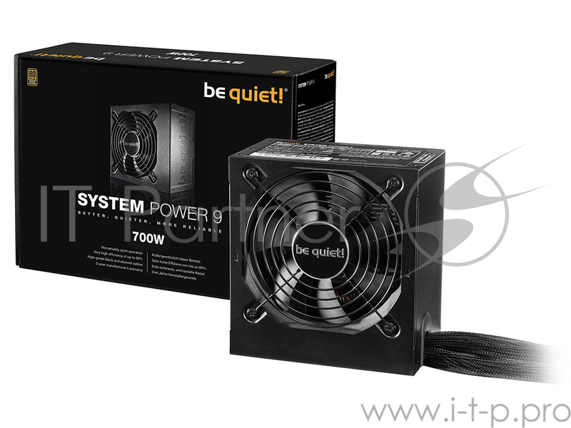 Блок питания BeQuiet System Power 9 700W v2.4, A.PFC, 80 Plus Bronze, Fan 12 cm, Retail