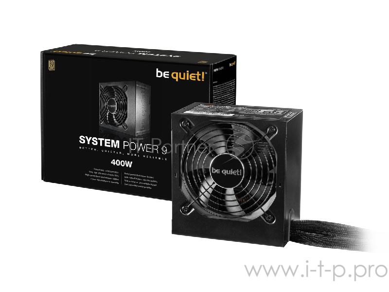 Блок питания BE QUIET! SYSTEM POWER 9 400W / ATX 2.4 / Active PFC / 80+ Bronze / 2xPCIE6+2pin / 120m