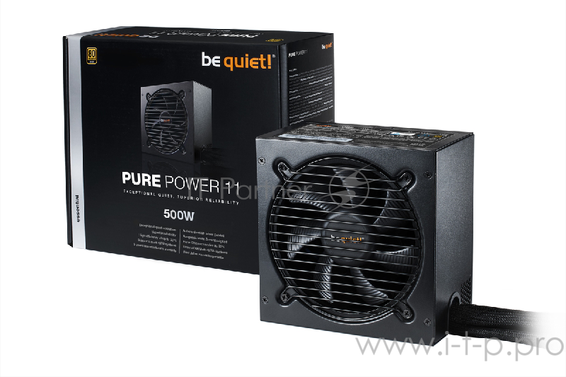 Блок питания be quiet! PURE POWER 11 500W / ATX 2.4, Active PFC, 80PLUS Gold, 120mm fan / BN293 / RT