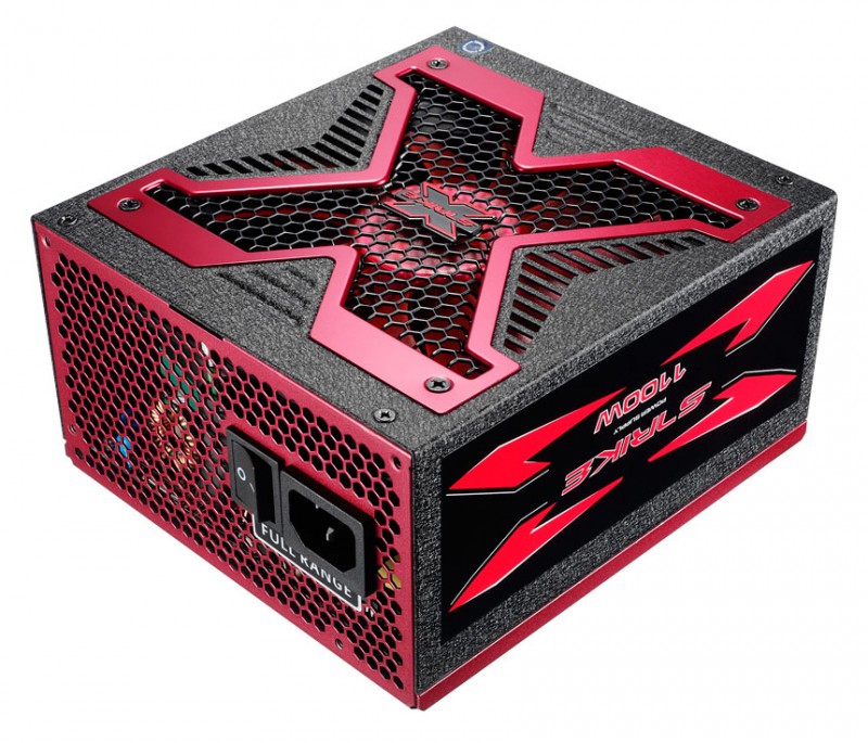 Блок питания Aerocool ATX 1100W Strike-X 1100 80+ gold (24+8+4+4pin) APFC 140mm fan 8xSATA Cab Manag