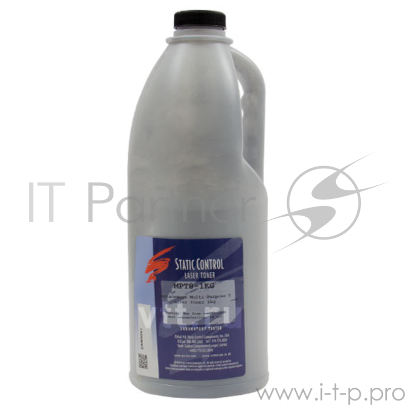 Тонер Static Control для HP LJ PM401/P2055/ P3005/P3015, Bk, 1 кг, флакон