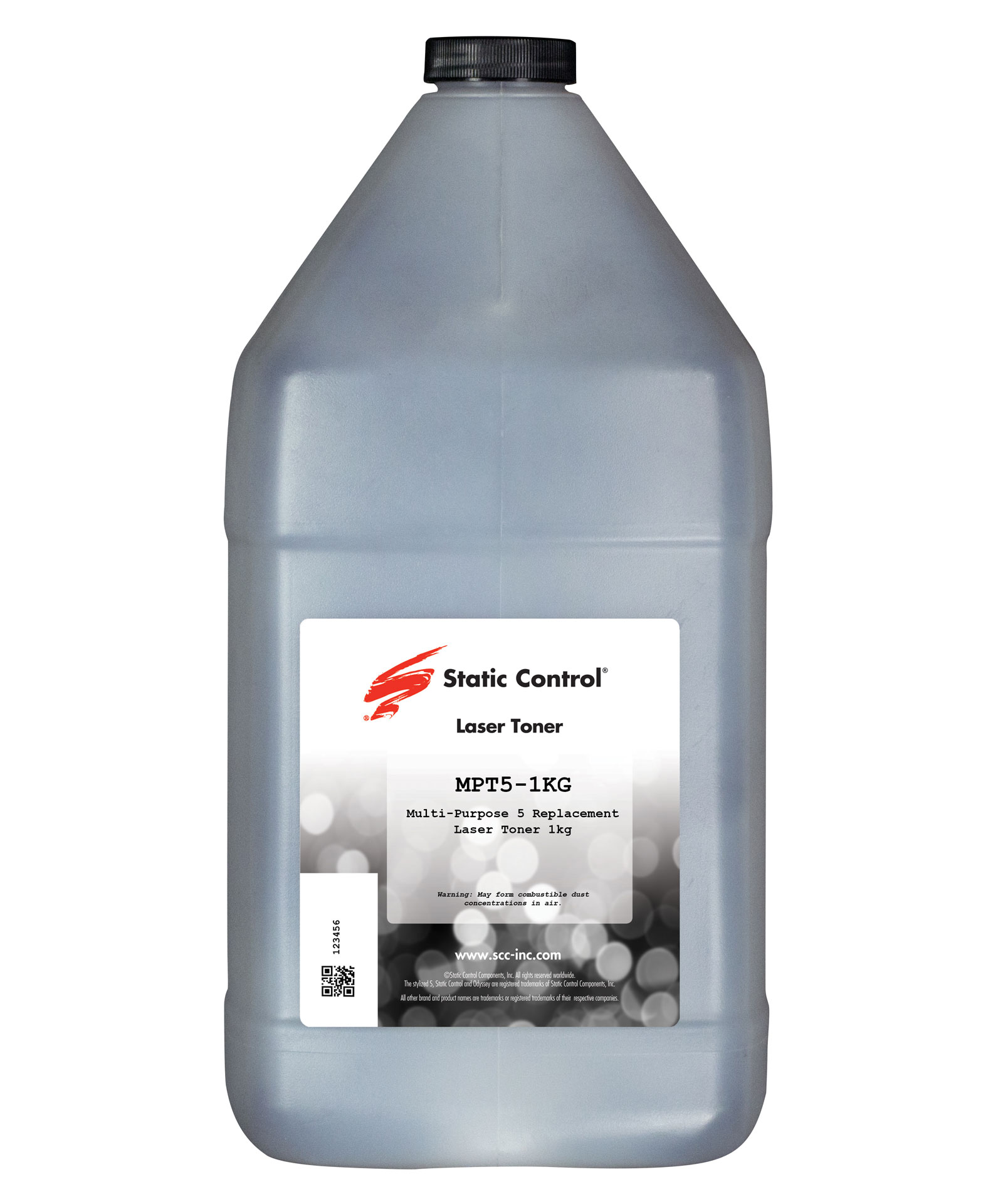 Тонер Static Control Универсальный для HP LJ 1200/4100/5000, 1 кг, флакон