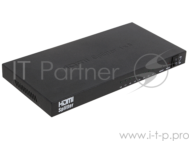 Разветвитель HDMI Splitter Orient HSP0108, 1-)8, HDMI 1.4/3D, HDTV1080p/1080i/720p, HDCP1.2, внешний