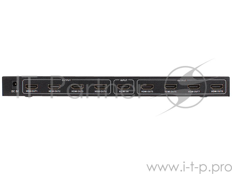 Разветвитель HDMI Splitter Orient HSP0108, 1-)8, HDMI 1.4/3D, HDTV1080p/1080i/720p, HDCP1.2, внешний