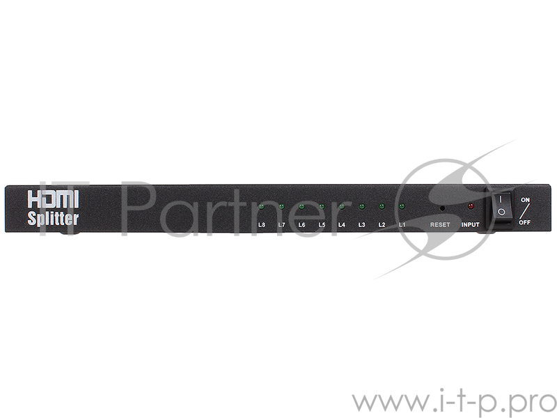 Разветвитель HDMI Splitter Orient HSP0108, 1-)8, HDMI 1.4/3D, HDTV1080p/1080i/720p, HDCP1.2, внешний