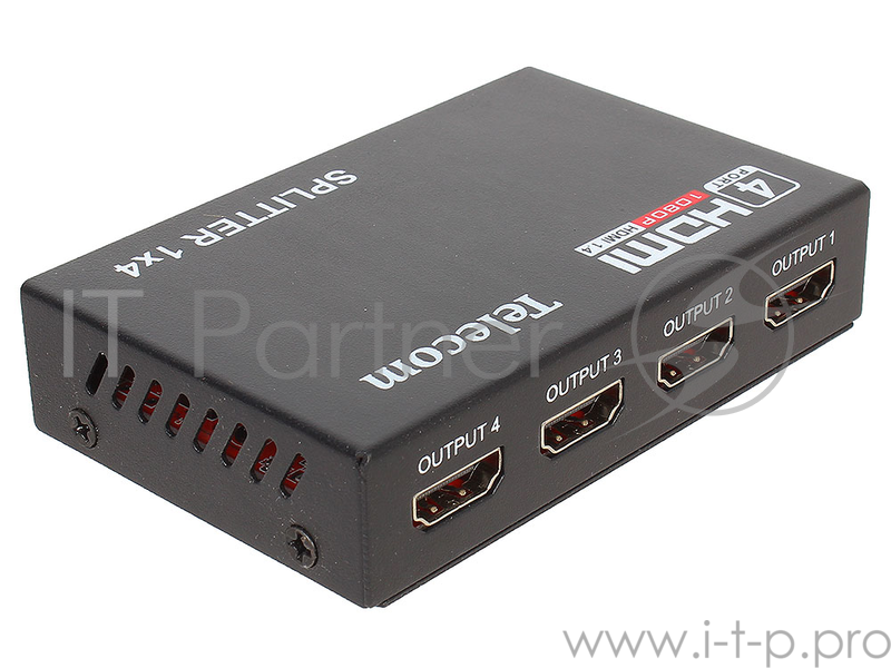 Разветвитель HDMI 1=)4 Telecom (TTS5020), каскадируемый , 1.4v+3D