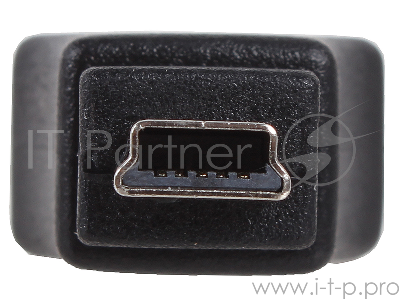 Переходник 3Cott 3C-USBAM-MINI-USB5PM-AD26, с USB A/M на Mini USB/M, черный