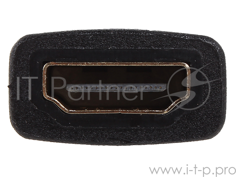 Переходник 3Cott 3C-HDMIM-HDMIF-AD206GP, с HDMI/M на HDMI/F, позолоченные коннекторы, черный