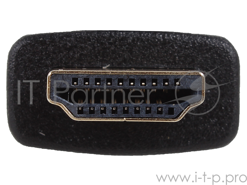 Переходник 3Cott 3C-HDMIM-HDMIF-AD206GP, с HDMI/M на HDMI/F, позолоченные коннекторы, черный