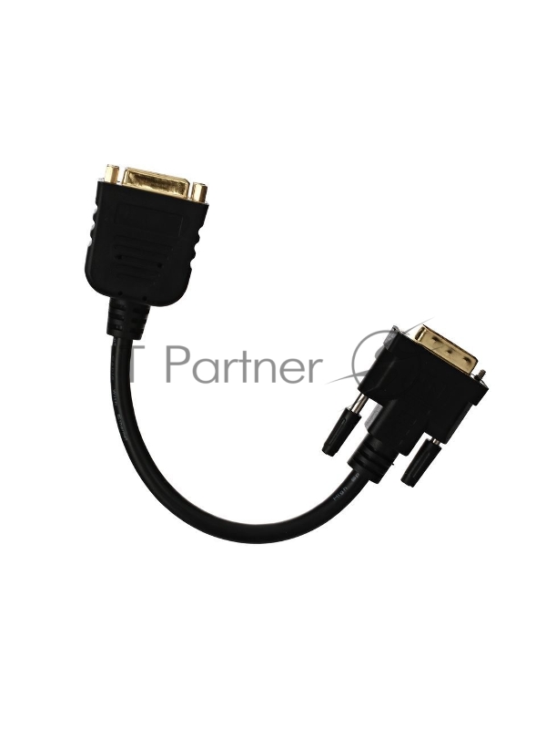 Кабель-переходник DVI-M --) 2X-DVI-F 0.2m , Telecom (TA655)