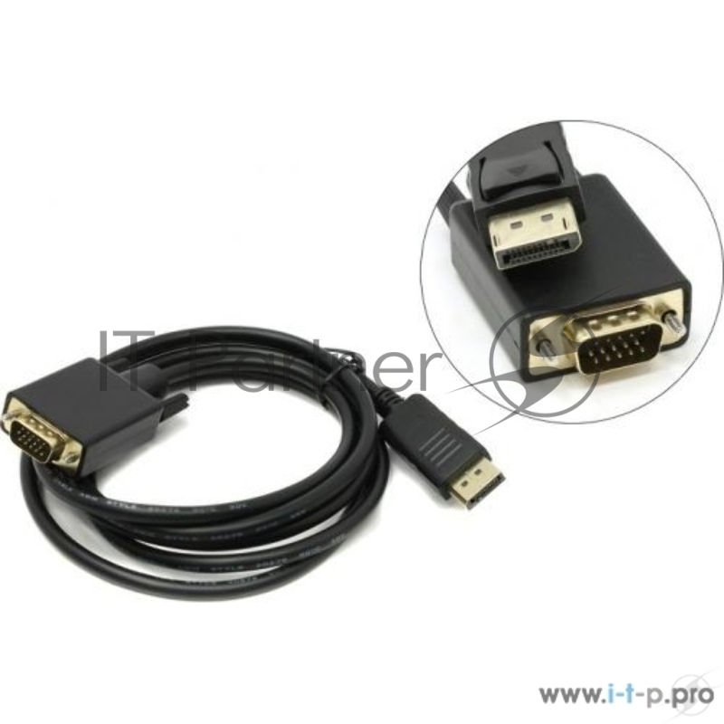 Кабель-переходник DisplayPort --) VGA_M/M 1,8м VCOM (CG607-1.8M)