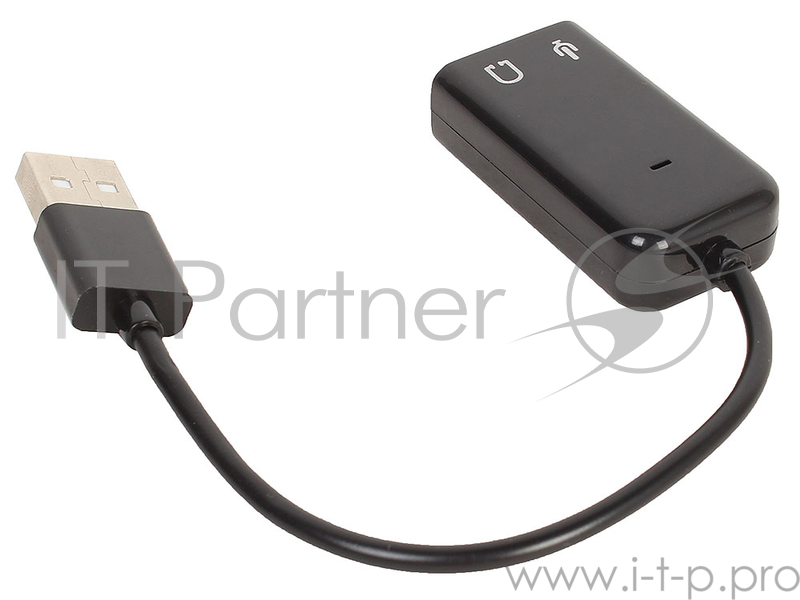 Кабель-адаптер Orient AU-01S, USB to Audio, 2 x jack 3.5 mm для подключения гарнитуры к порту USB, ч