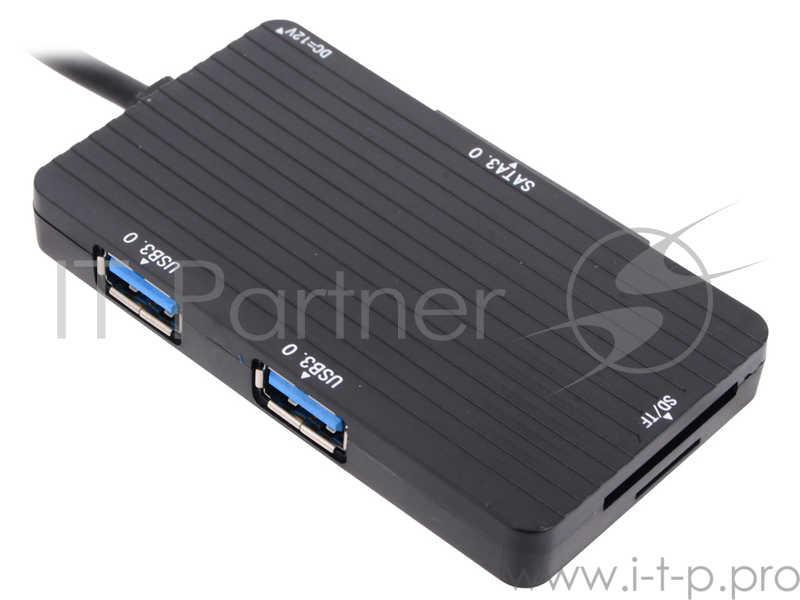 Адаптер ORIENT UHD-509, USB 3.0 to SATA 6Gb/s (ASM1153E, поддержка UASP) SSD,HDD 2.5/3.5, встроенн