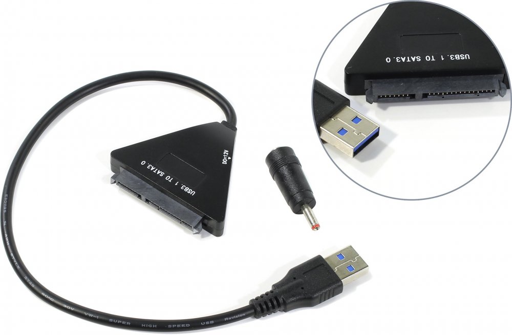 ORIENT UHD-522, адаптер USB 3.1 to SATA 3.0 SSD,HDD 2.5/3.5, BD/DVD (ASM1351, SATA 6Gb/s, USB3.1 S