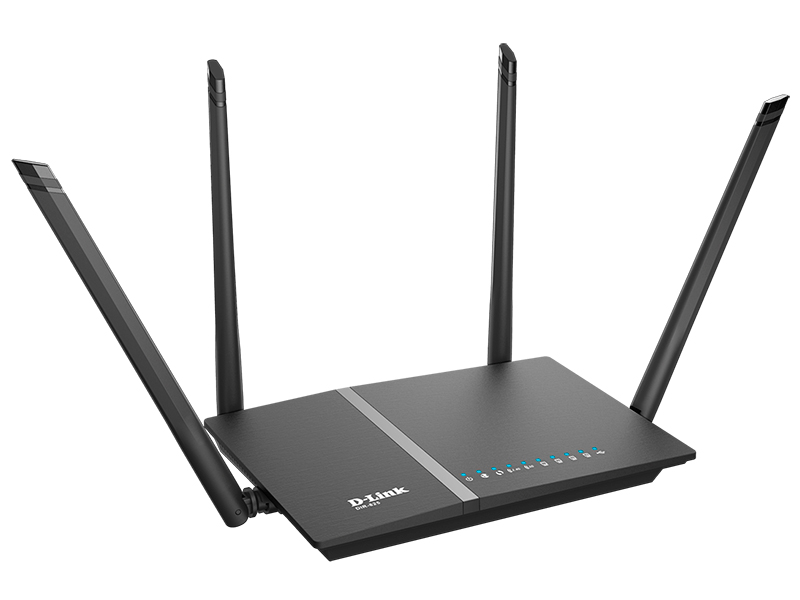 Беспроводной маршрутизатор D-Link DIR-825/AC/G1A WiFi 867Мбит/сек. + 4 порта LAN 1Гбит/сек. + 1 порт WAN 1Гбит/сек. + 1 порт USB2.0