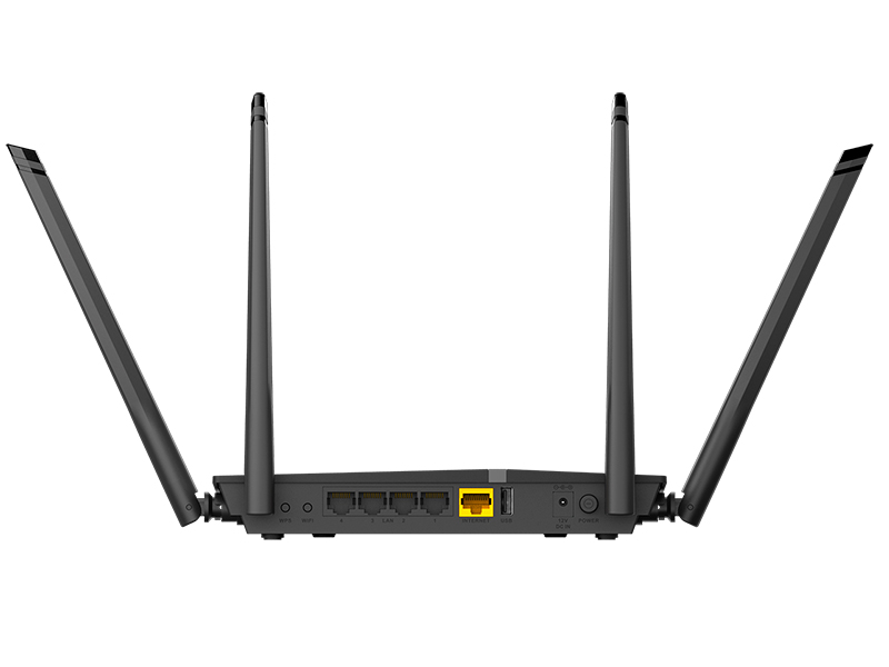 Беспроводной маршрутизатор D-Link DIR-825/AC/G1A WiFi 867Мбит/сек. + 4 порта LAN 1Гбит/сек. + 1 порт WAN 1Гбит/сек. + 1 порт USB2.0