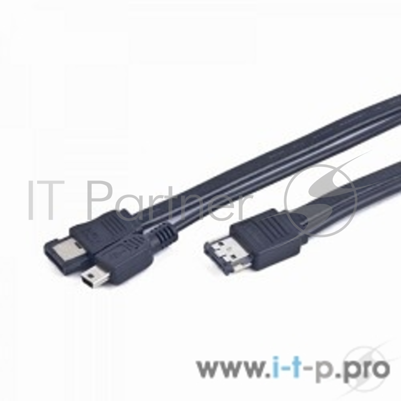 Кабель питания и интерфейсный Y-кабель eSATAp - eSATA/Mini USB, 1м, пакет