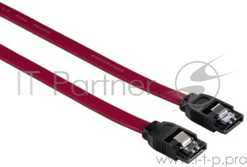 Кабель Hama H-54574 SATA III внутренний 6Гбит/с 0.45 м красный