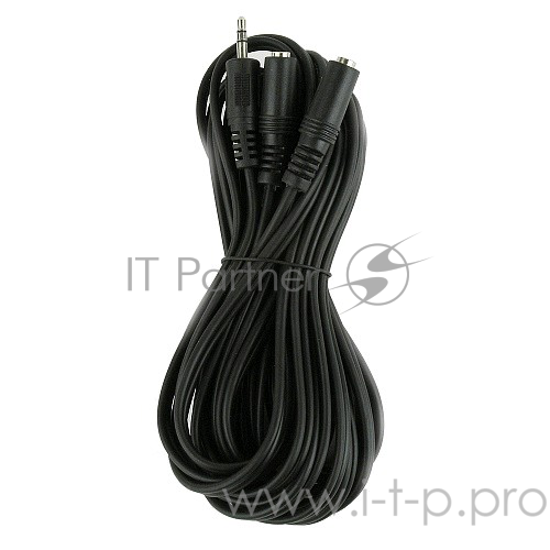 Кабель разветвитель аудио сигнала Gembird, джек3.5-)2х джек3.5 5м, черный