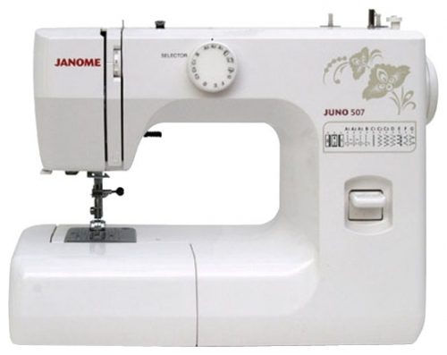 Швейная машина Janome Juno 507 белый/цветы