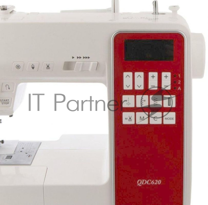 Швейная машина Janome QDC620 белый/красный
