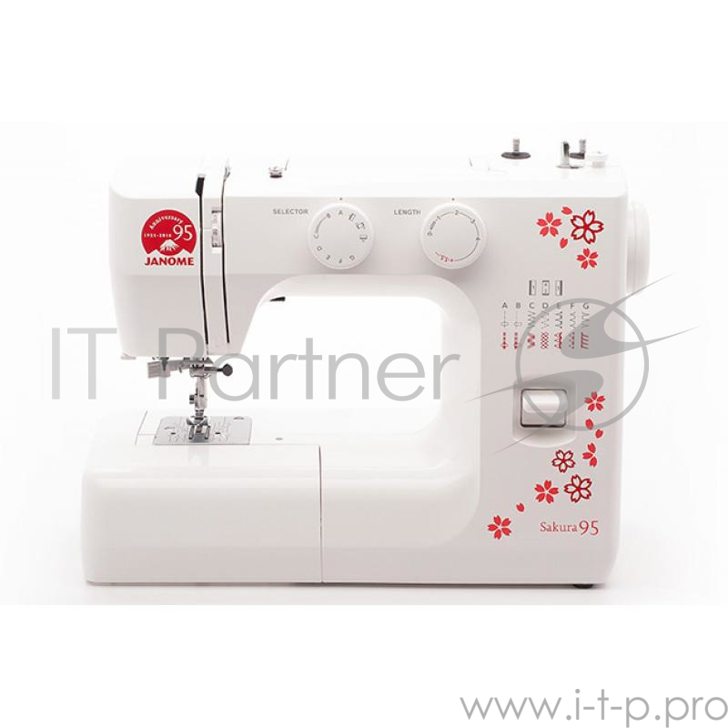 Швейная машина Janome Sakura 95 белый/цветы