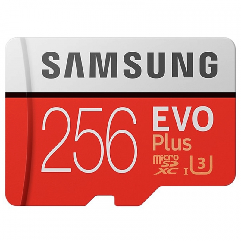 Карта памяти 256ГБ Samsung EVO Plus MB-MC256GA/RU microSD XC UHS-I + адаптер
