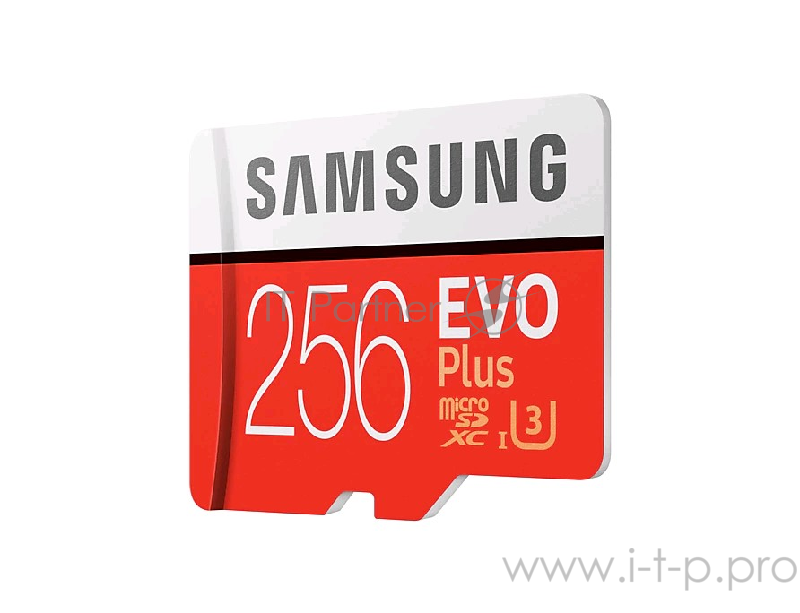 Карта памяти 256ГБ Samsung EVO Plus MB-MC256GA/RU microSD XC UHS-I + адаптер